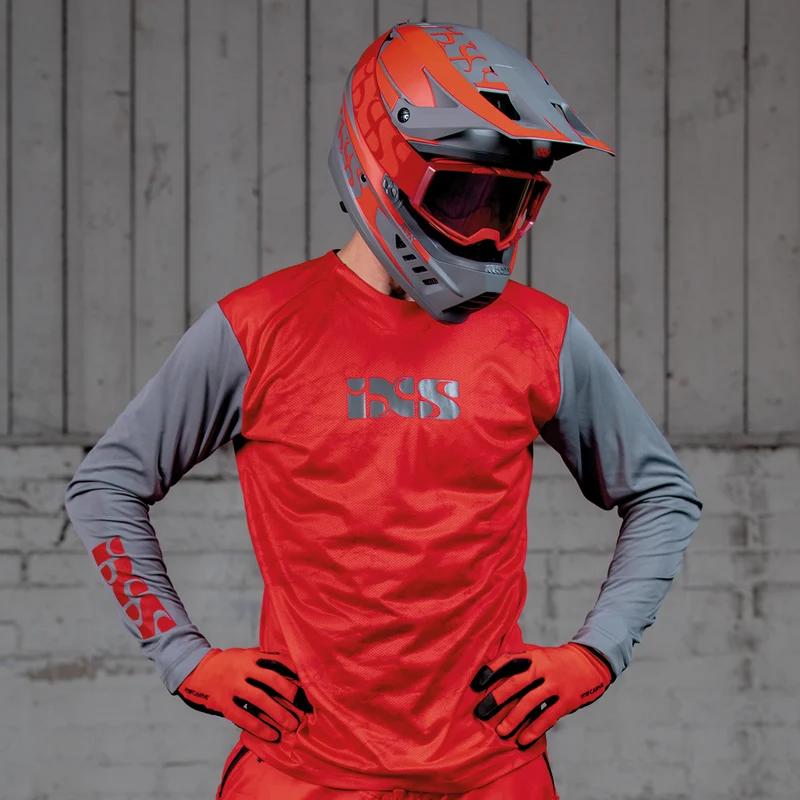 Trigger X Air Jersey rot-graphit
