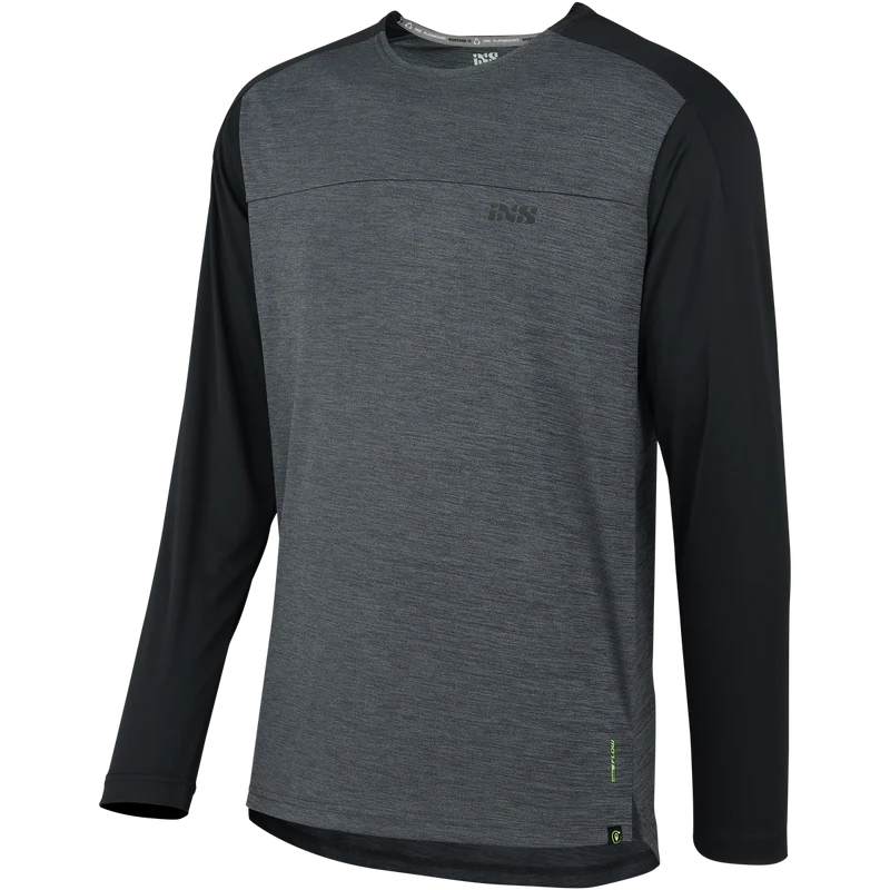Flow X long sleeve Jersey graphit-solid schwarz