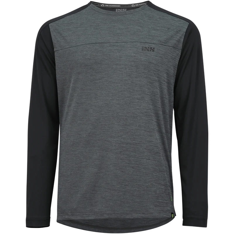 Flow X long sleeve Jersey graphit-solid schwarz
