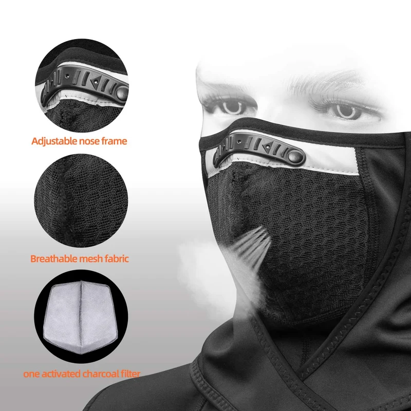 Sturmhaube Winter Warm Balaclava Winddicht Reflektierend Halswärmer
