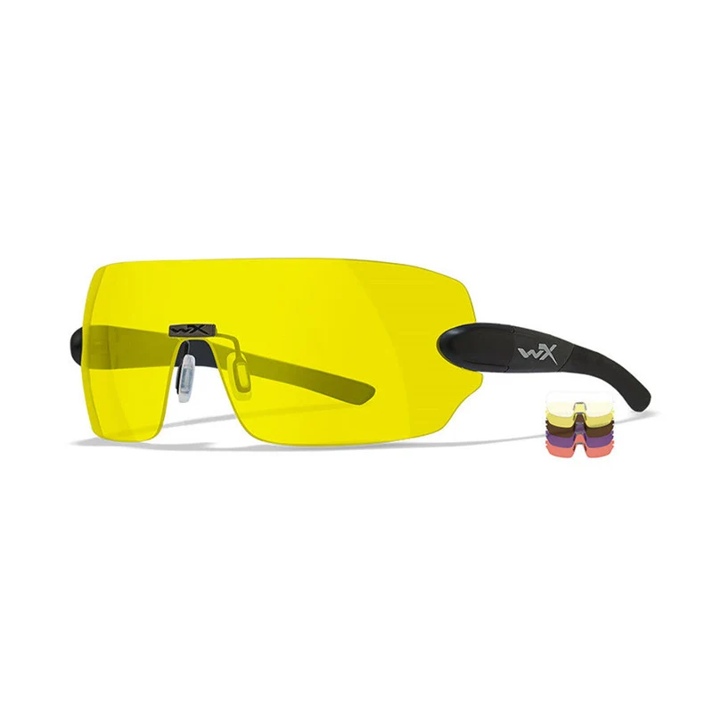 Wiley X - Detection Schießbrille Mattschwarz - 5 Gläser