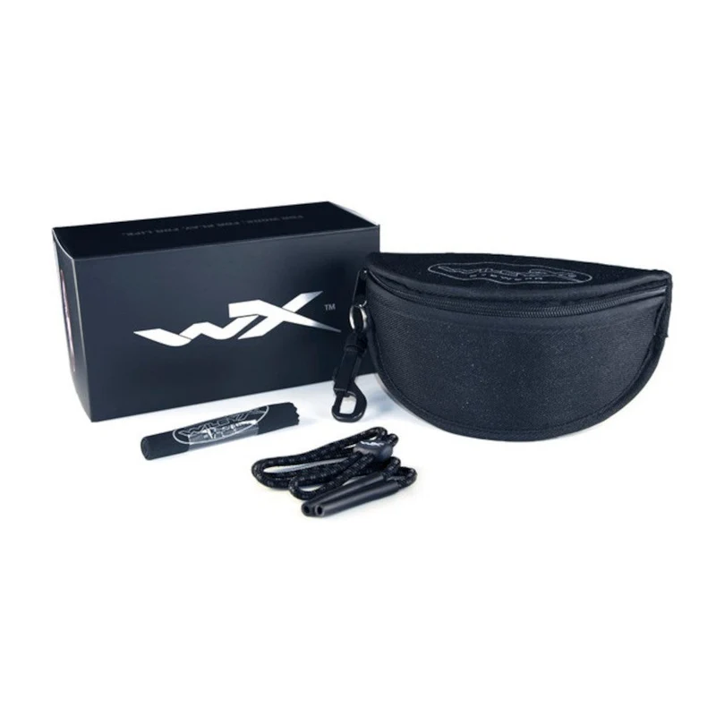 Wiley x - VAPOR COMM 2,5 mm Ballistikbrille, schwarzer Rahmen 3 Gläser // Grau/Klar/Orange