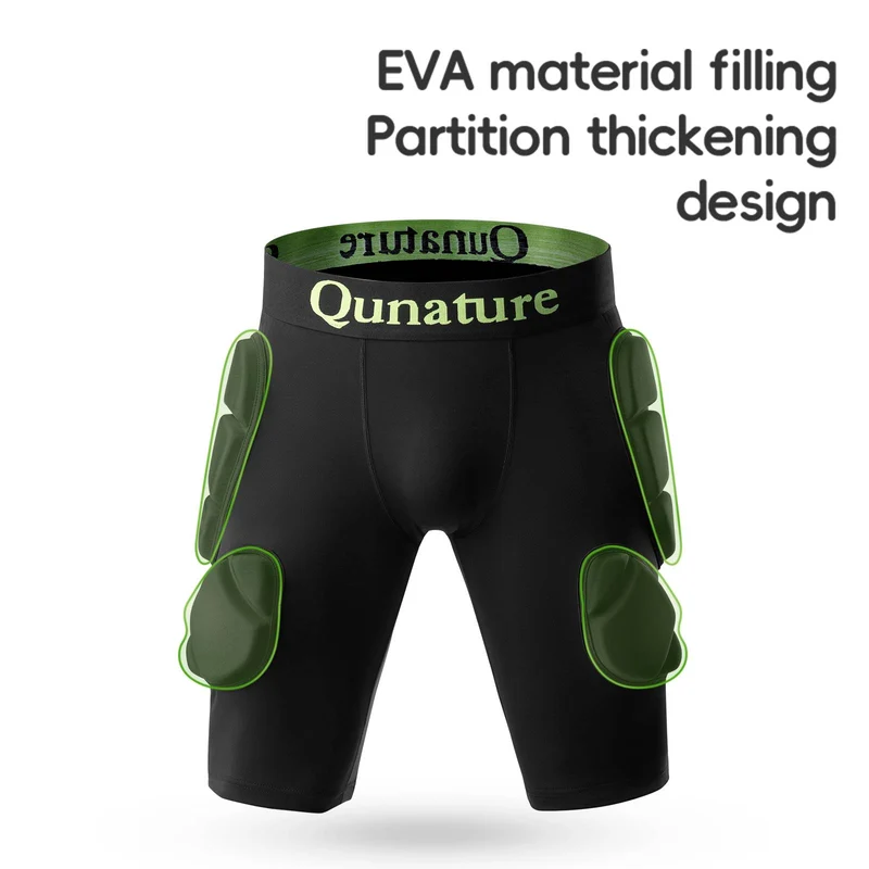 Qunature 3D Hüftpolster Protektorenhose mit EVA Crash Pad