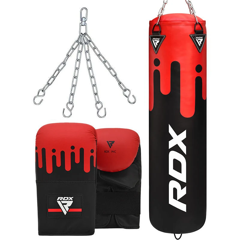 RDX F9 Boxsack mit Sandsackhandschuhe in Kunstleder