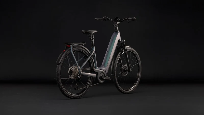 Cube Kathmandu Hybrid Pro 800 Wh E-Trekkingbike Easy Entry 28" smaragdgrey´n´black