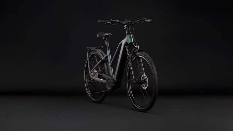 Cube Kathmandu Hybrid Pro 800 Wh E-Trekkingbike Trapeze 28" smaragdgrey´n´black
