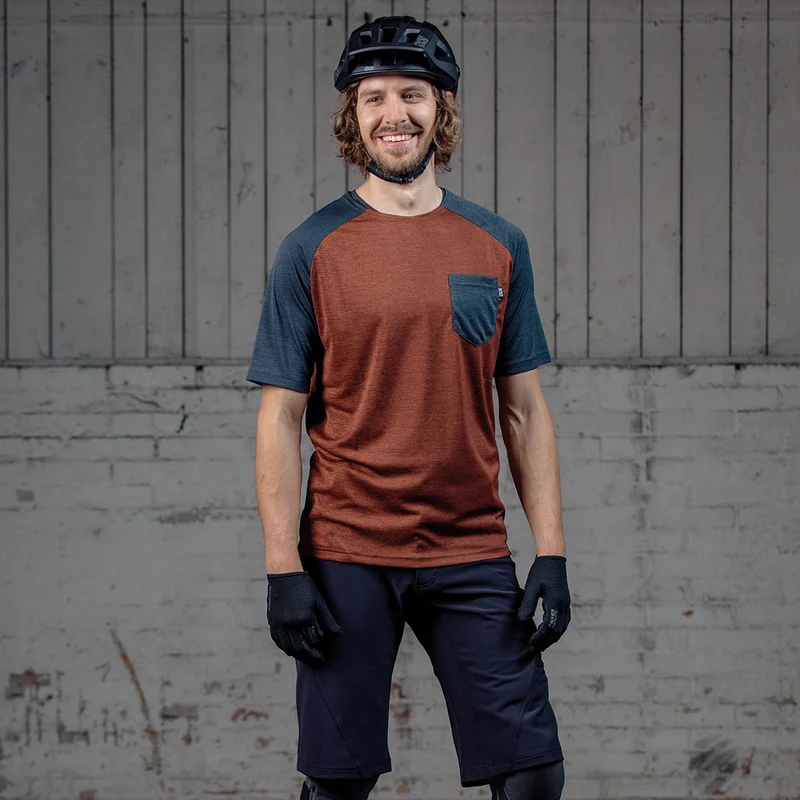 Flow X Jersey burnt orange-schwarz