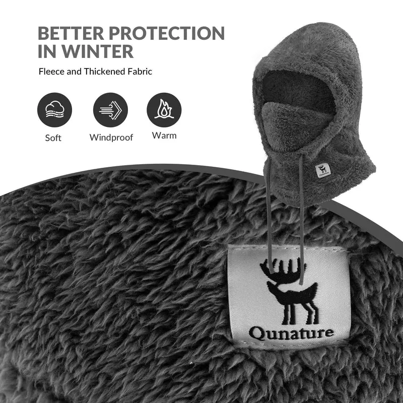 Qunature Sturmhaube Winter Warme Balaclava Thermo Winddichte Sturmmaske Skimaske
