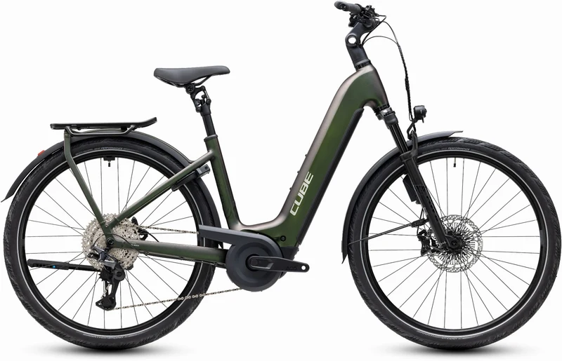 Cube Kathmandu Hybrid EXC 800 Wh E-Trekkingbike Easy Entry 28" stellar´n´chrome