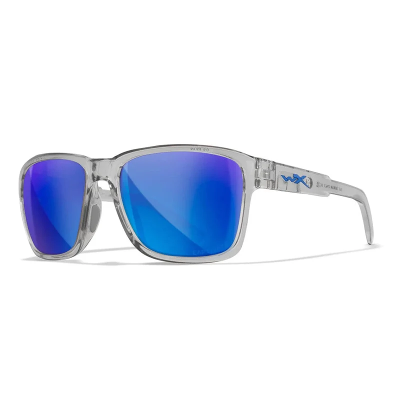 Wiley X - Trek Polaroid Brille Blau  Thin Blue Line Version