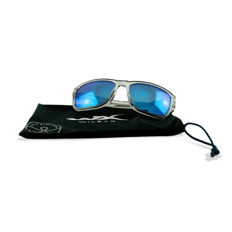 Wiley X - Trek Polaroid Brille Blau  Thin Blue Line Version