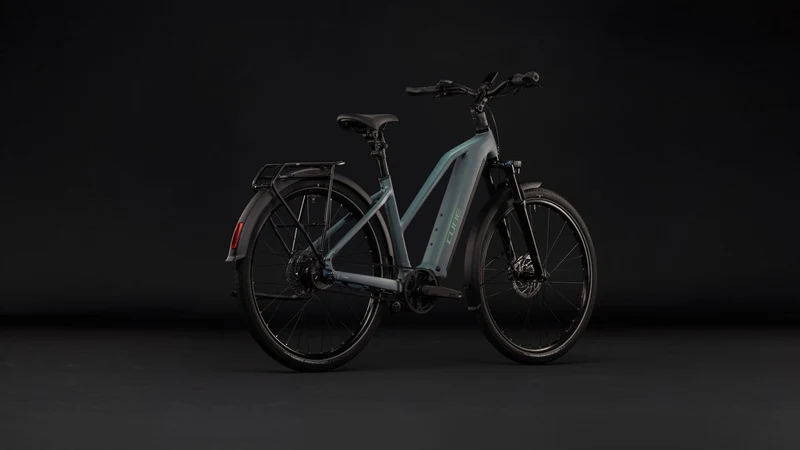 Cube Touring Hybrid Deluxe SLX 800 Wh E-Trekkingbike Trapeze 28" greengranit´n´green
