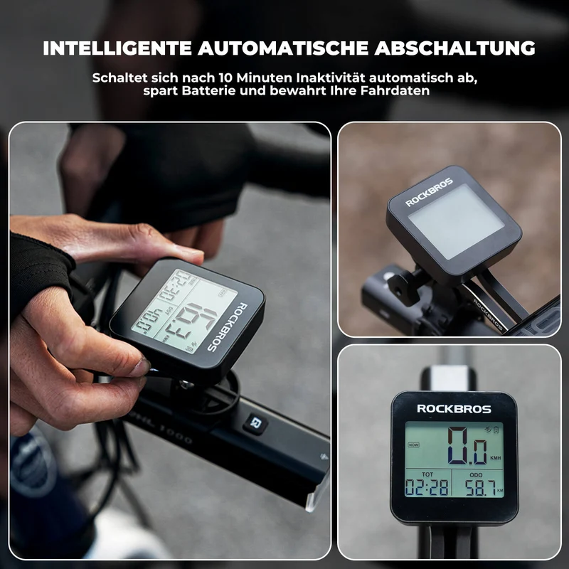 ROCKBROS Fahrradcomputer Kabellos GPS G1