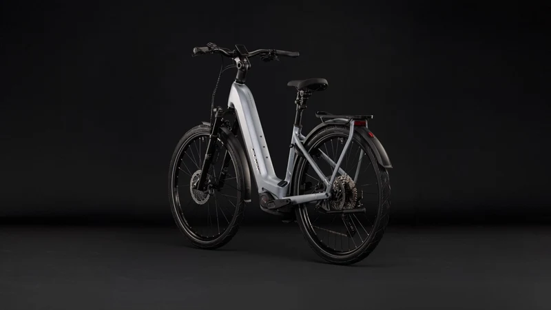 Cube Kathmandu Hybrid EXC 800 Wh E-Trekkingbike Easy Entry 28" slategrey´n´chrome