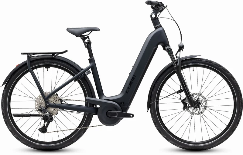 Cube Kathmandu Hybrid Pro 800 Wh E-Trekkingbike Easy Entry 28" coal´n´black