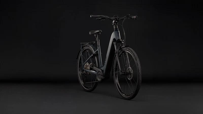Cube Kathmandu Hybrid Pro 800 Wh E-Trekkingbike Easy Entry 28" coal´n´black