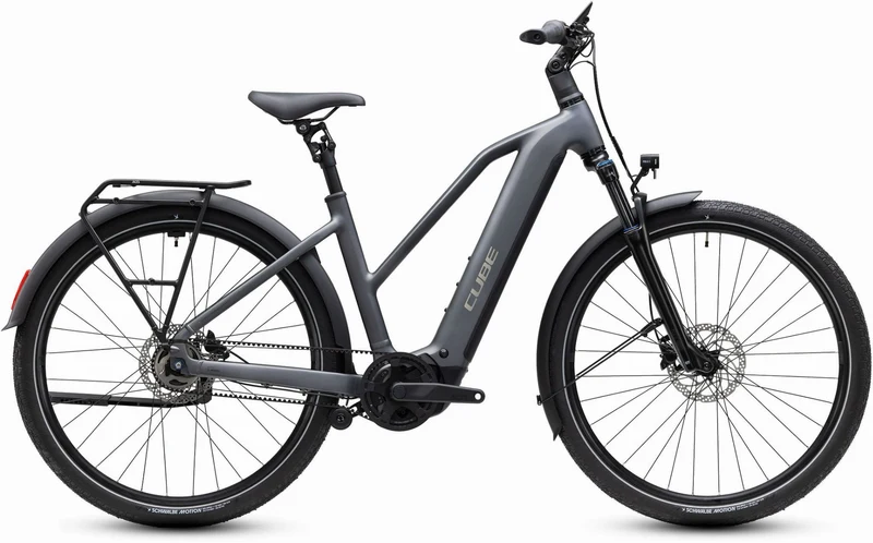 Cube Touring Hybrid Deluxe SLX 800 Wh E-Trekkingbike Trapeze 28" slabgrey´n´chrome