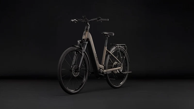 Cube Touring Hybrid Pro 800 Wh E-Trekkingbike Easy Entry 28" metallicumbra´n´black