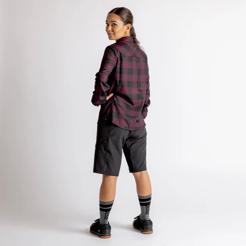 Carve Digger Women Shirt raisin-schwarz