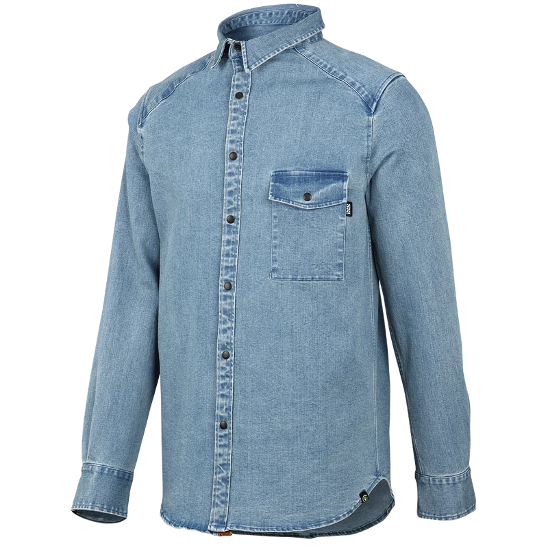 Carve Digger Organic Denim Shirt washed blue