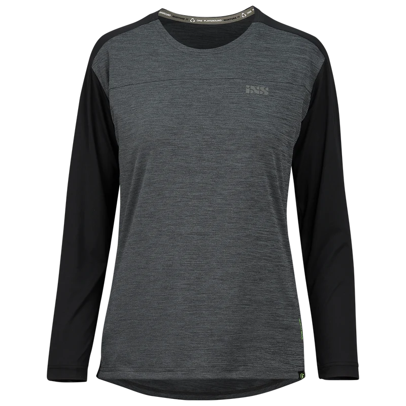 Flow X Women long sleeve Jersey graphit-solid schwarz