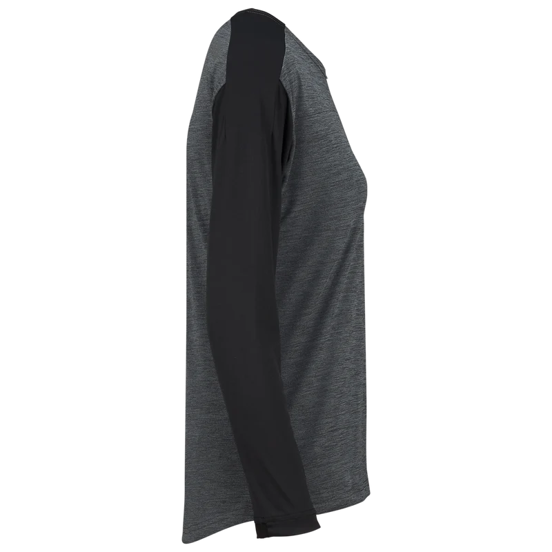Flow X Women long sleeve Jersey graphit-solid schwarz