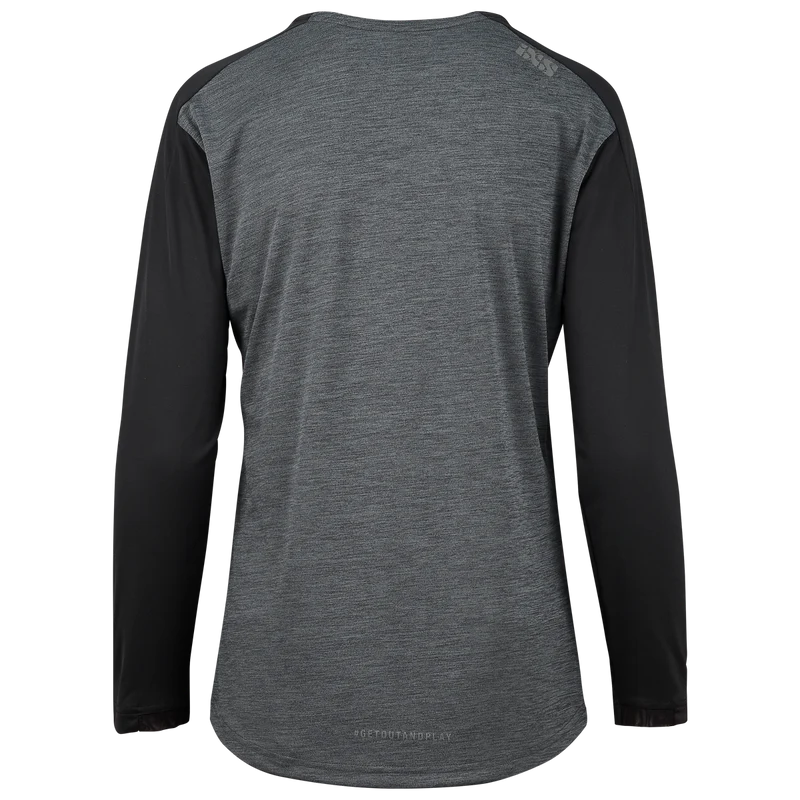 Flow X Women long sleeve Jersey graphit-solid schwarz