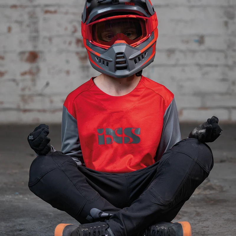 Trigger X Air Kids Jersey rot-graphit