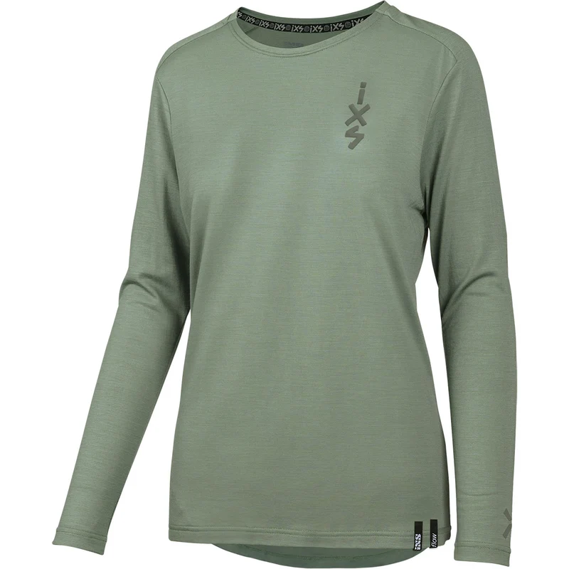 Damen Flow Merino Langarm Jersey sage