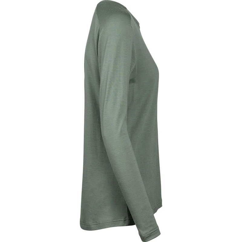 Damen Flow Merino Langarm Jersey sage