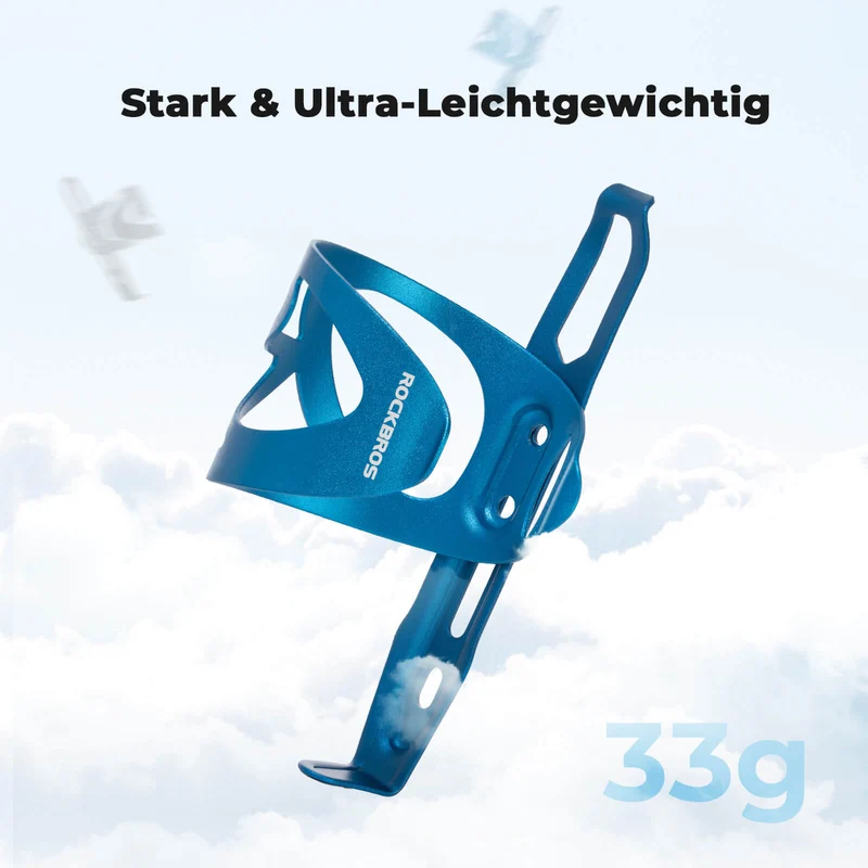 ROCKBROS Fahrrad Flaschenhalter Ultra-Leicht - 33g Alu-Legierung für MTB/Rennrad