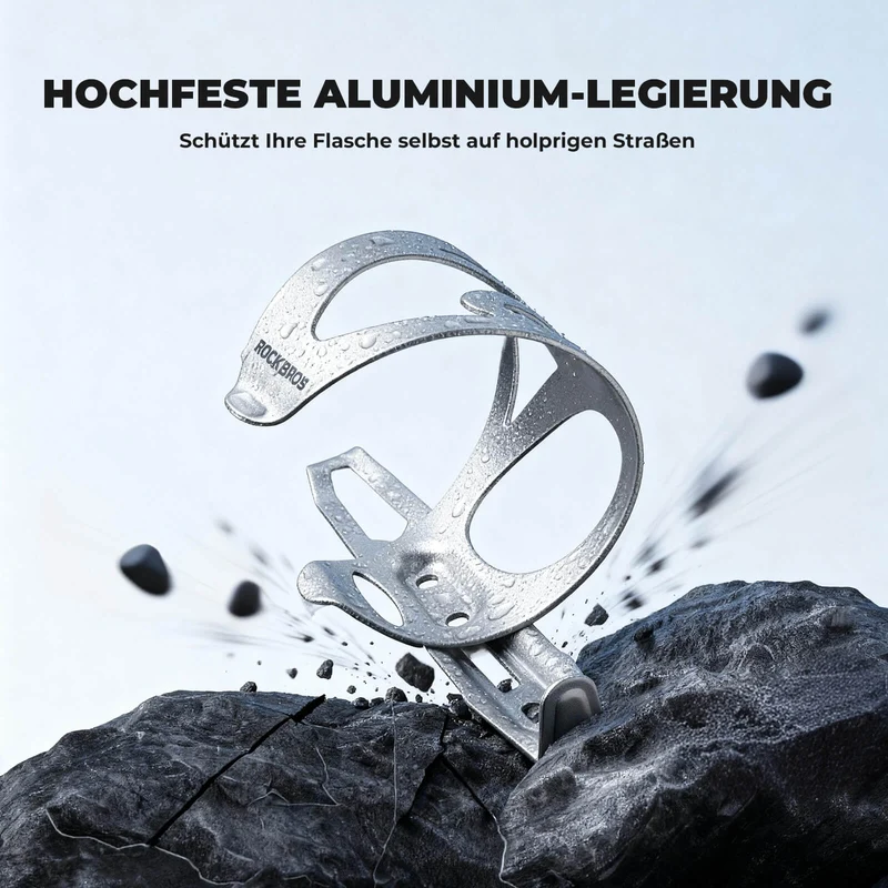 ROCKBROS Fahrrad Flaschenhalter Ultra-Leicht - 33g Alu-Legierung für MTB/Rennrad