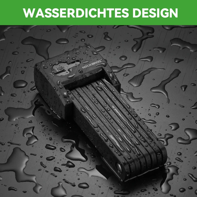 Fahrrad Fingerabdruck Faltschloss USB-Aufladung