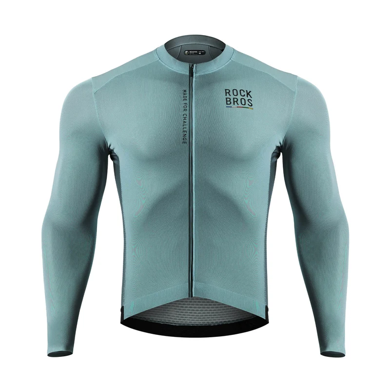 ROAD TO SKY Langarm-Radtrikot Herren Jersey Gelb/Blau