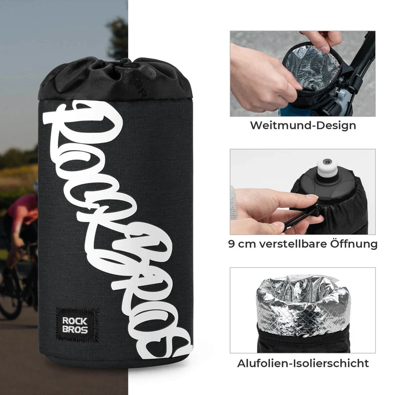 Fahrrad Lenkertasche Mini 1L für Trinkflaschen Ø9 cm