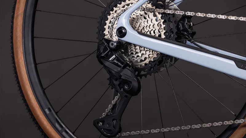 Cube Nuroad Hybrid C:62 SLX 400 Wh X E-Gravel Rad Diamant 28" iceblue´n´prism