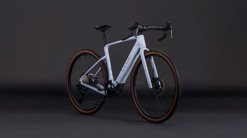 Cube Nuroad Hybrid C:62 SLX 400 Wh X E-Gravel Rad Diamant 28" iceblue´n´prism