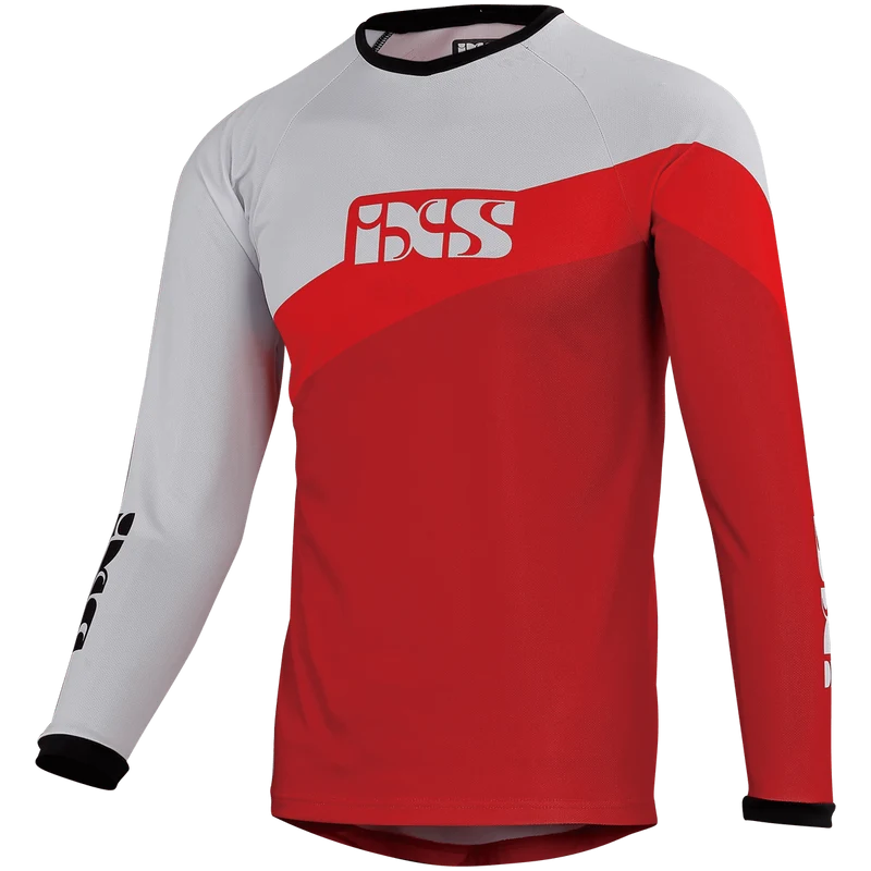 Race Kids Jersey fluo red-weiss