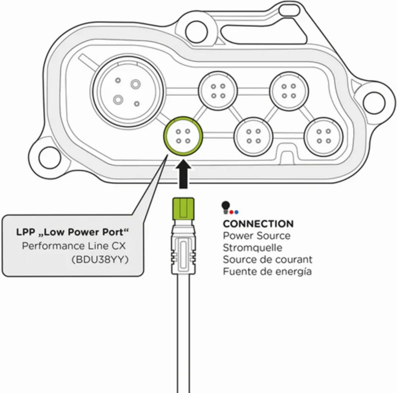SP Connect Bosch LPP e-Bike Kabel schwarz passend für alle SPC+ Produkte