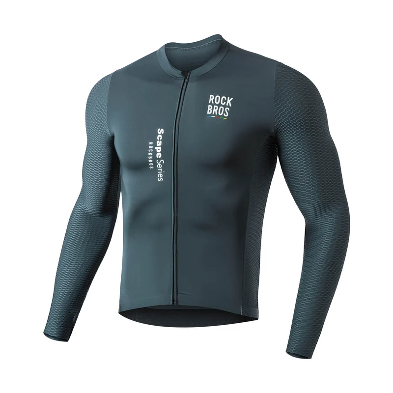 ROAD TO SKY Herren Langarm-Radtrikot Jersey für MTB & Rennrad