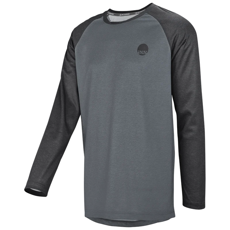 Flow langarm Jersey graphit-schwarz