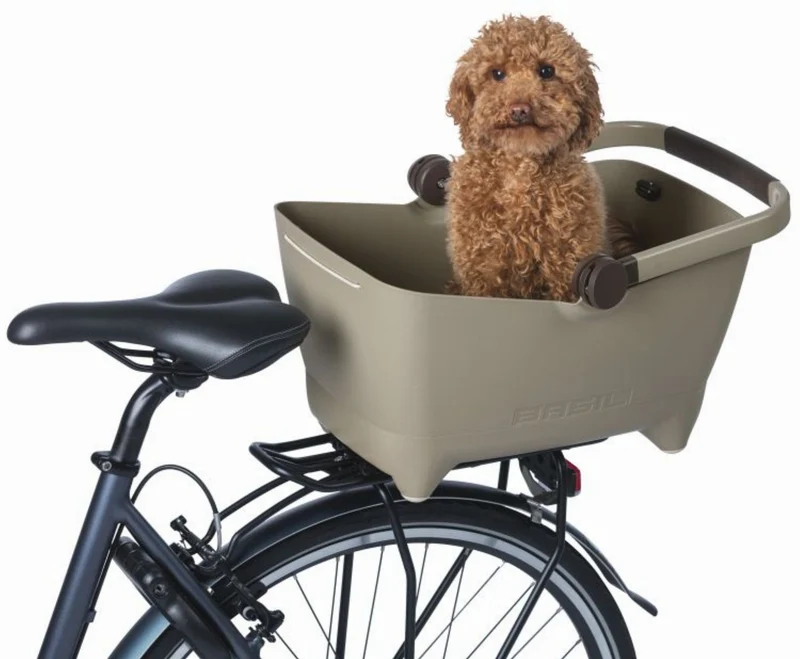 Basil Buddy MIK 2.0, Gepäckträgerkorb MIK für Hund/Tier biscotti brown
