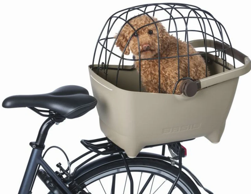 Basil Buddy MIK 2.0, Gepäckträgerkorb MIK für Hund/Tier biscotti brown