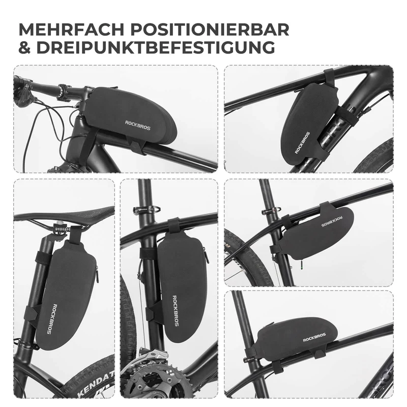 Oberrohrtasche 100% Wasserdicht für Rennrad MTB