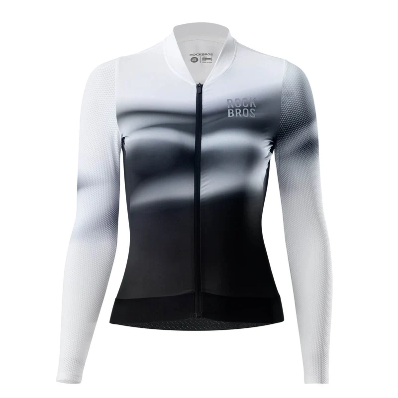 Damen Langarm-Radtrikot Schnell Trocknend Atmungsaktiv