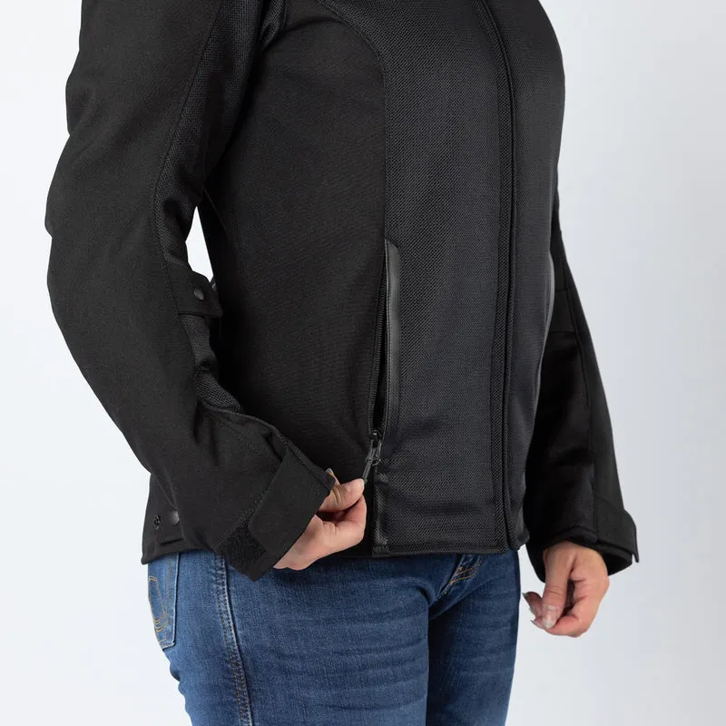 Damen Oxy-Air Jacke schwarz