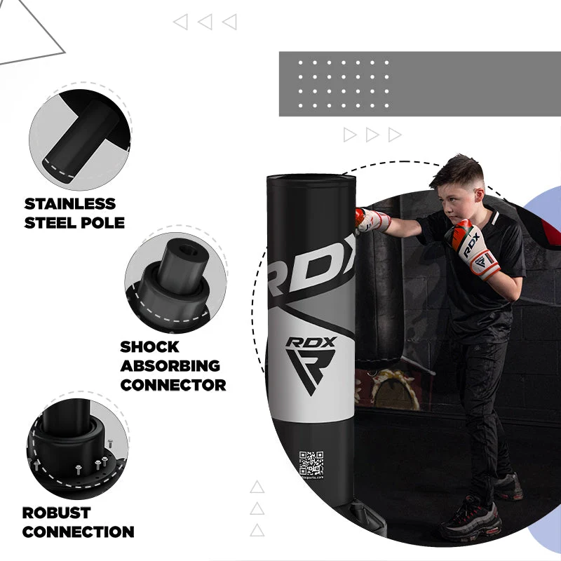RDX R8 4ft 2-In-1 Kids Freistehender Sandsack mit Handschuhen Für Training & Workout Set