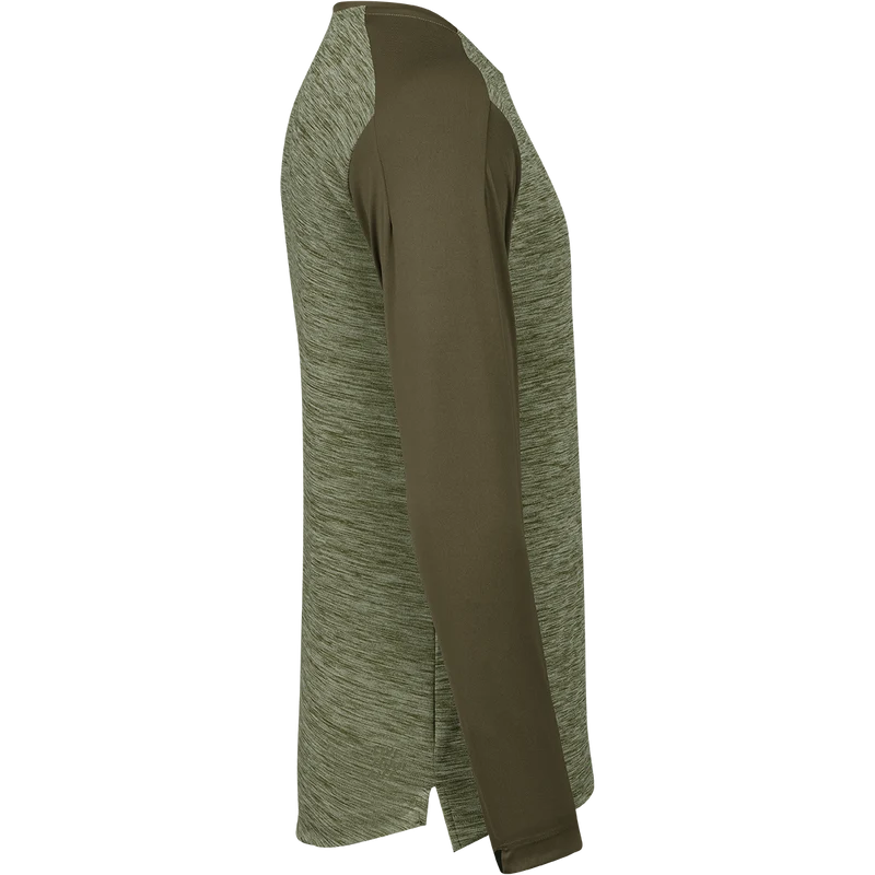Kinder Flow X Langarm Jersey olive-solid dark olive