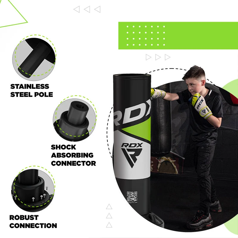 RDX R8 4ft 2-In-1 Kids Freistehender Sandsack mit Handschuhen Für Training & Workout Set