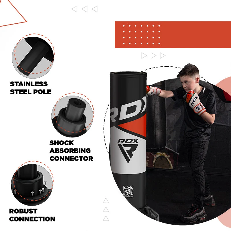 RDX R8 4ft 2-In-1 Kids Freistehender Sandsack mit Handschuhen Für Training & Workout Set